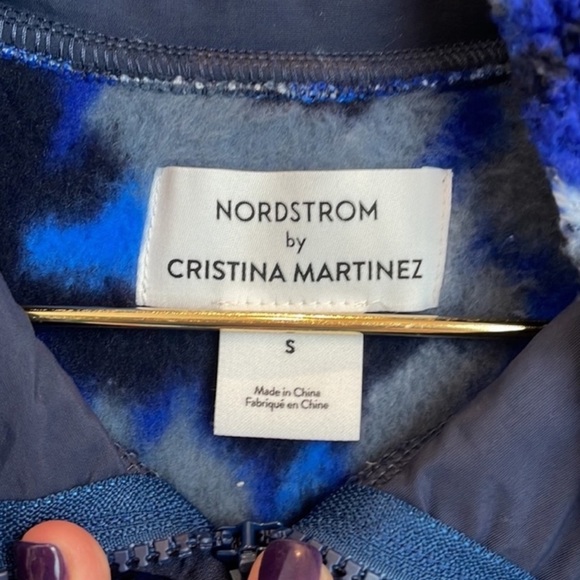 NWT Nordstrom x Christina Martinez High Pile Camo Fleece Jacket Size Small - Picture 5 of 8